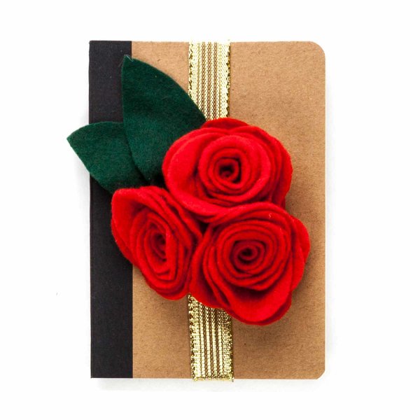 Nannii Milano - RED ROSE NOTEBOOK FOR GIRLS
