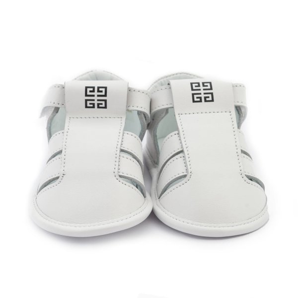 Givenchy - MINI SANDALETTO BIANCO IN PELLE BABY UNISEX