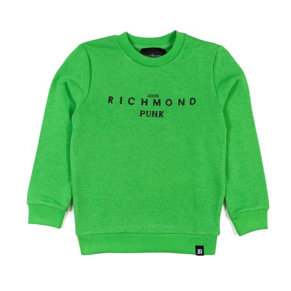 John Richmond - Felpa verde con logo nero