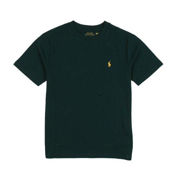 Ralph Lauren - T-shirt RL verde scuro con Pony giallo teenager