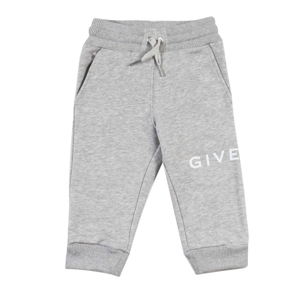 Givenchy - Pantalone felpa Givenchy grigio chiaro bimbo bimba