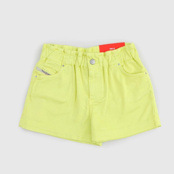 Diesel - Fluo Yellow Bermuda Shorts for Girls
