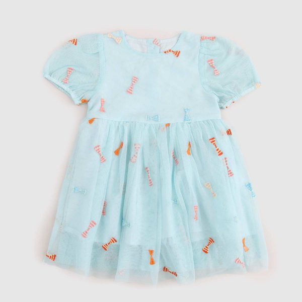 Stella Mccartney - vestito celeste neonata