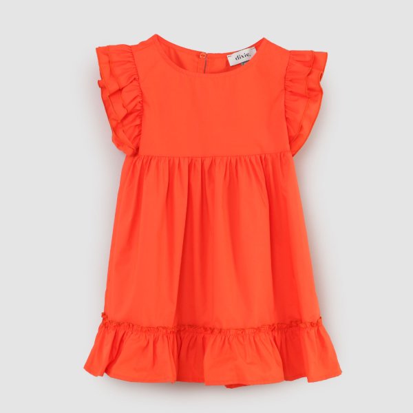 Dixie - vestito arancione bambina
