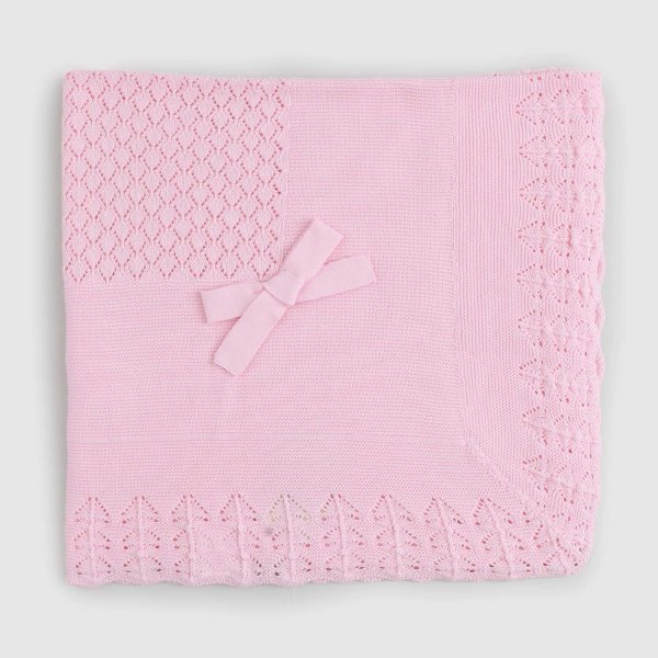 Pecesa - copertina rosa neonata in maglia