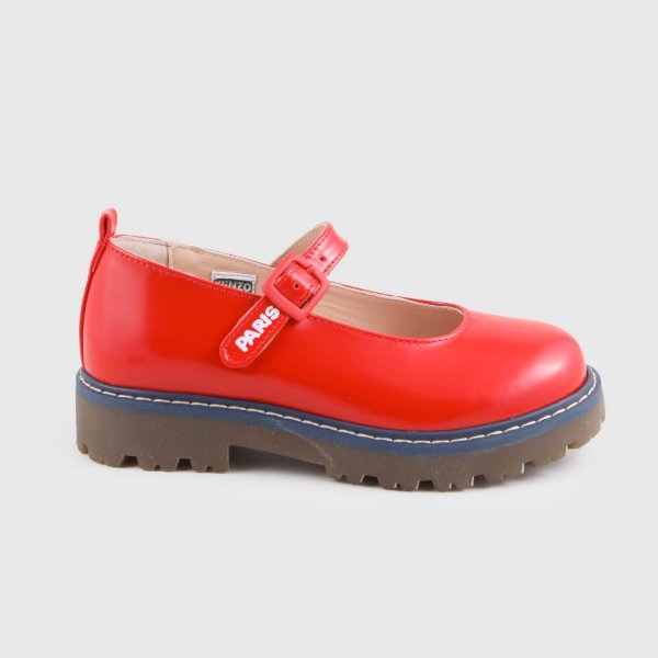 Kenzo - Red Leather Ballet Flats