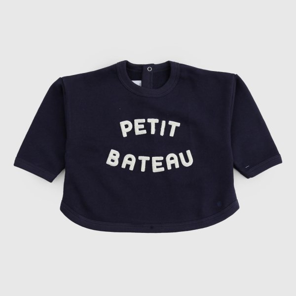 Petit Bateau - Newborn Midnight Blue Sweatshirt