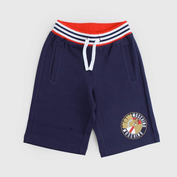 Moschino - Blue Leg Print Shorts for Boys