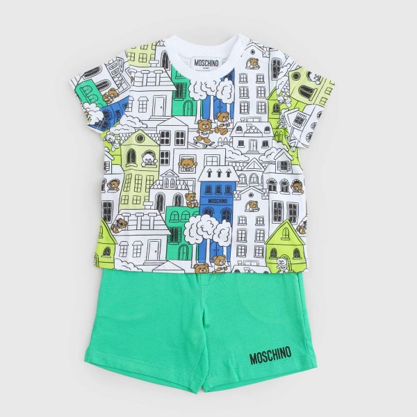 Moschino - Newborn Shirt Shorts Set