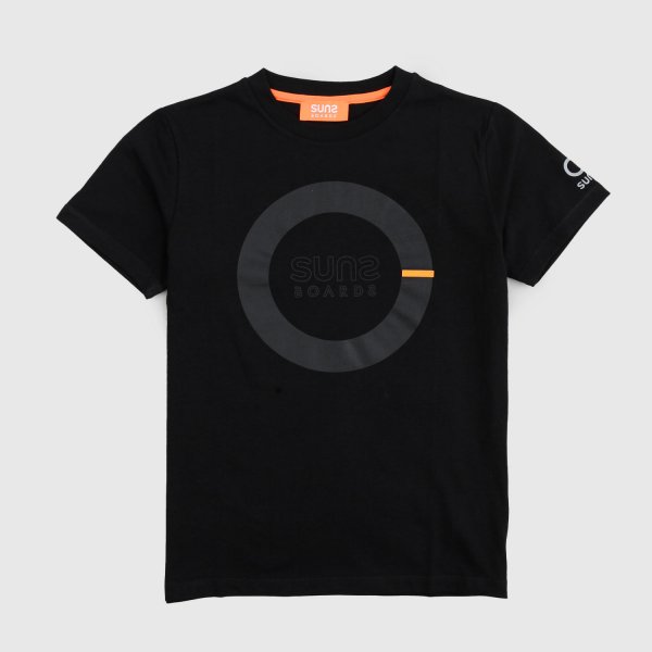 Suns - t-shirt nera ragazzo con stampa
