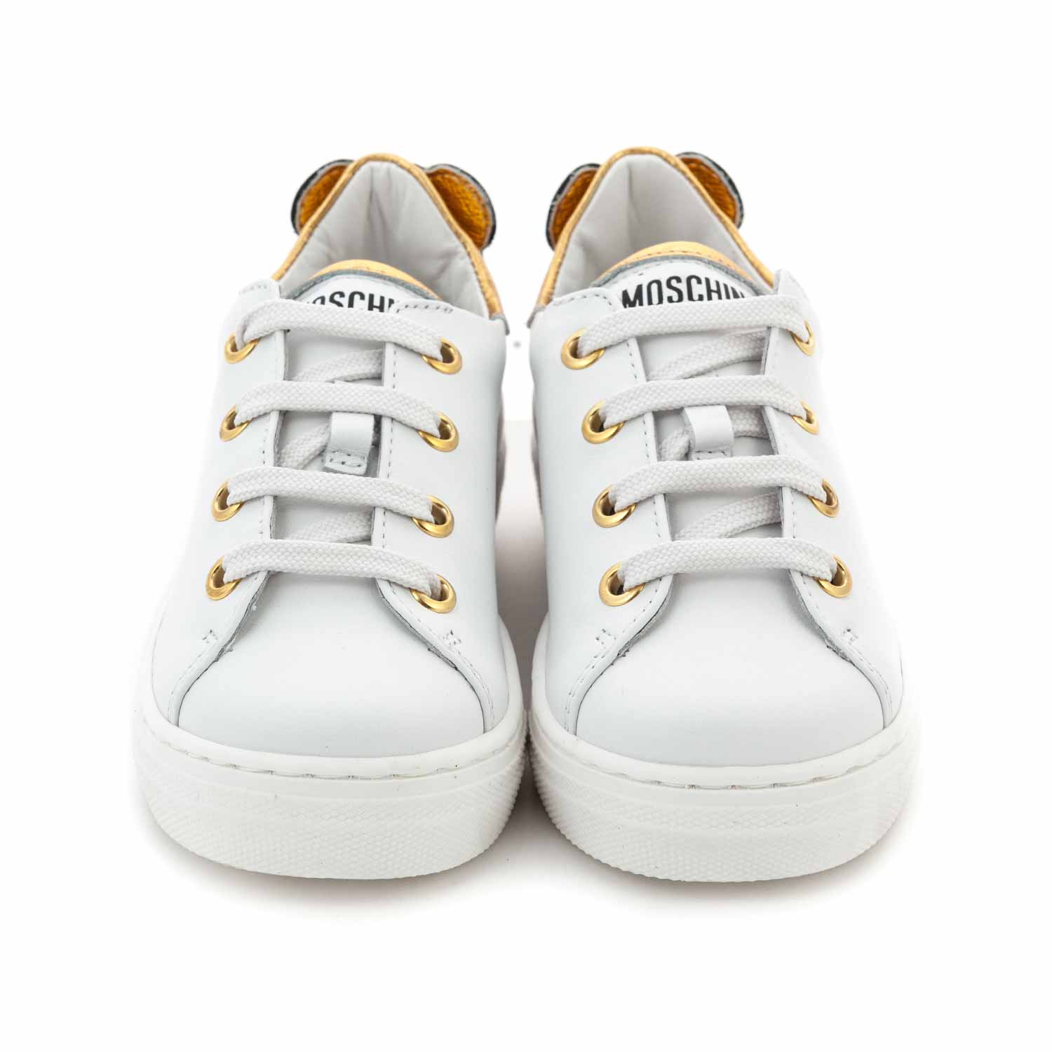 Moschino - Sneakers Bianche Orsetto Bambina - annameglio.com shop online