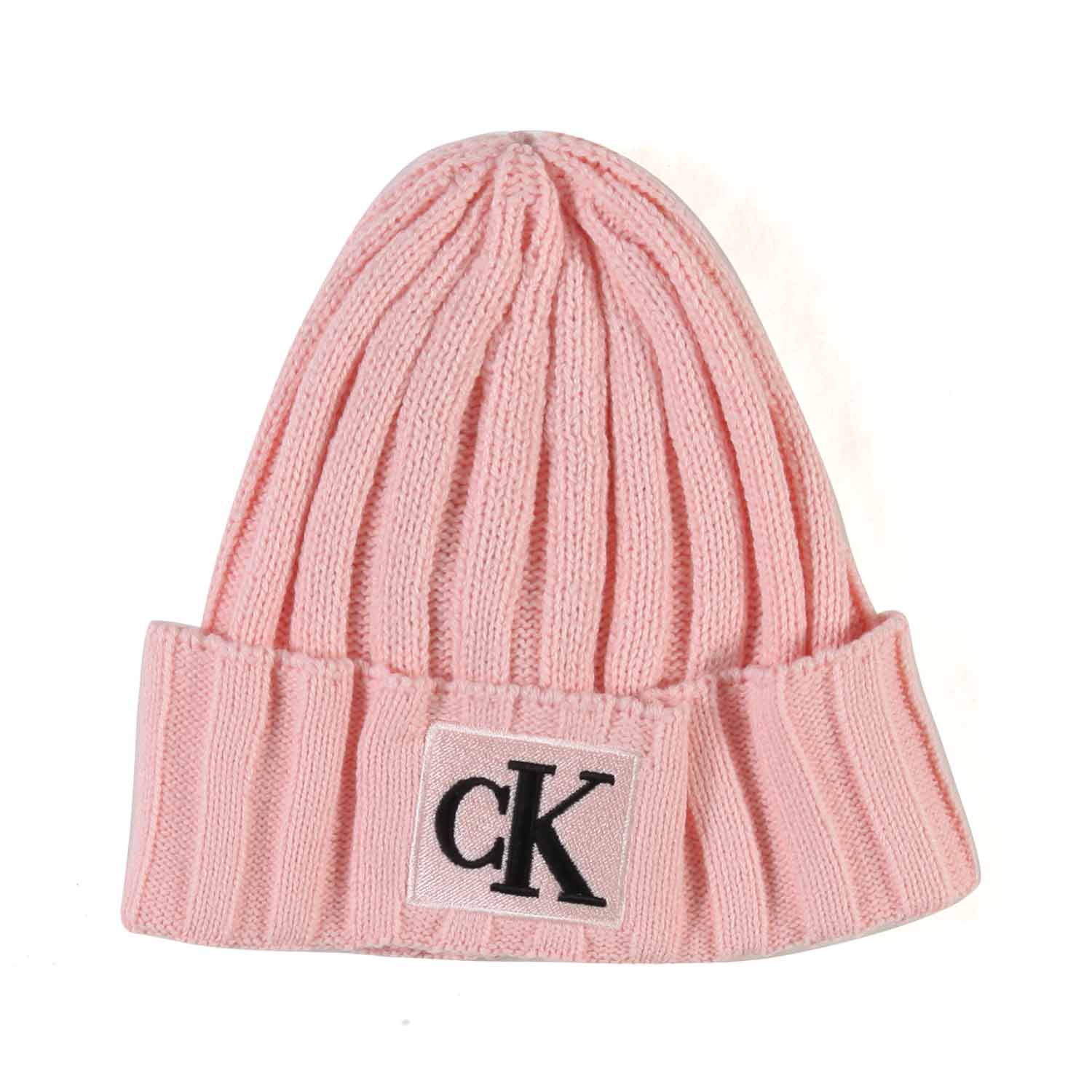Calvin Klein - Pink Unisex Hat With Black Ck Logo For Girls -   shop online