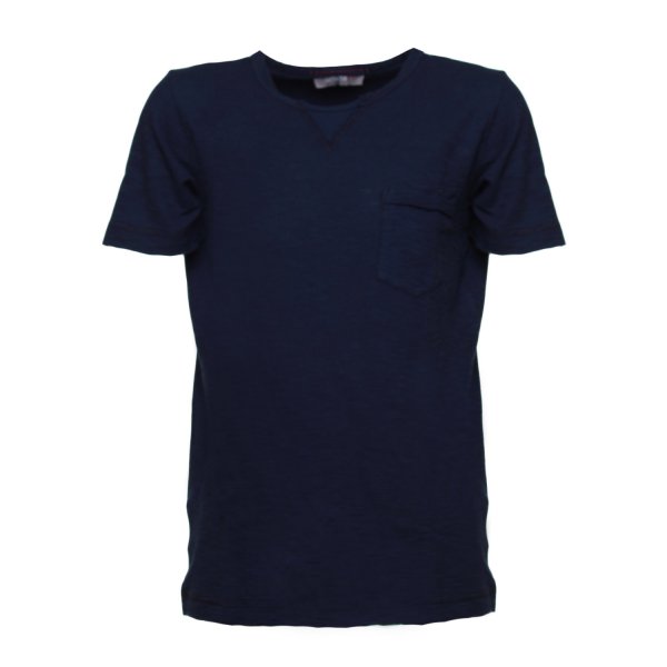 Officina51 - T-shirt Blu Navy con taschino