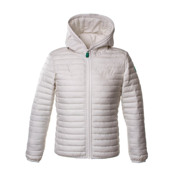 Save The Duck - BOMBER RECYCLED BIANCO BAMBINA TEEN