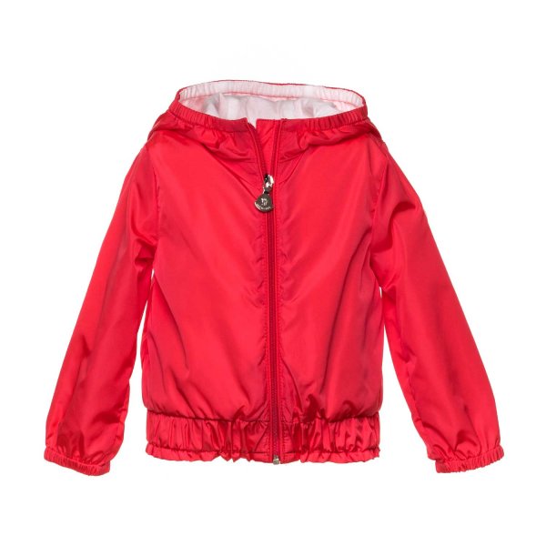 Moncler - RED POEMA JACKET FOR BABY GIRLS