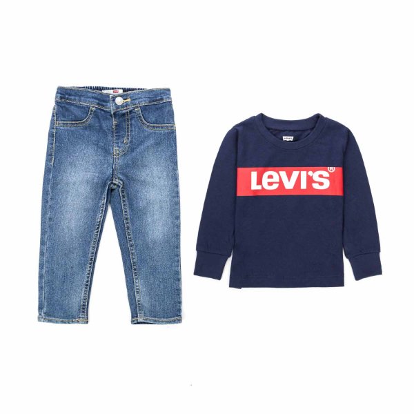 Levi's - JEANS AND T-SHIRT FOR BABY BOY