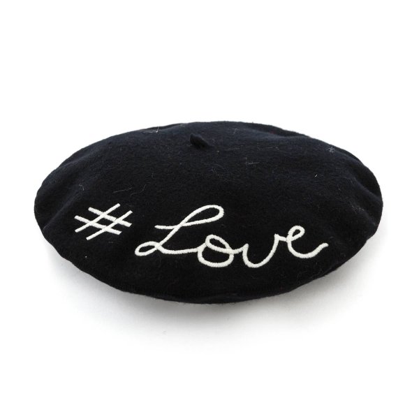 Piccolaludo - BLACK WOOL BERET FOR GIRL