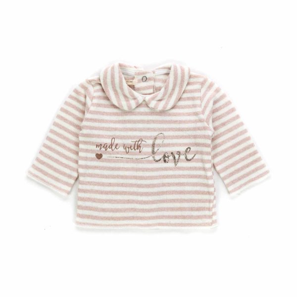 Olive - PINK STRIPED SWEATER FOR BABY GIRL