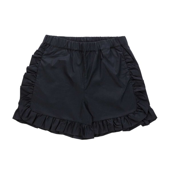 Touriste - GIRL BLACK SHORTS WITH RUCHES