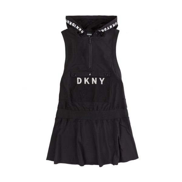 Dkny - HOODED DRESS FOR GIRL