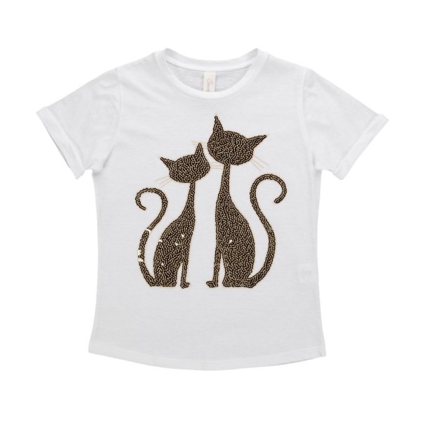 Souvenir - CAT PRINT T-SHIRT FOR GIRLS