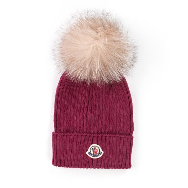 Moncler - WOOL BEANIE FOR GIRLS