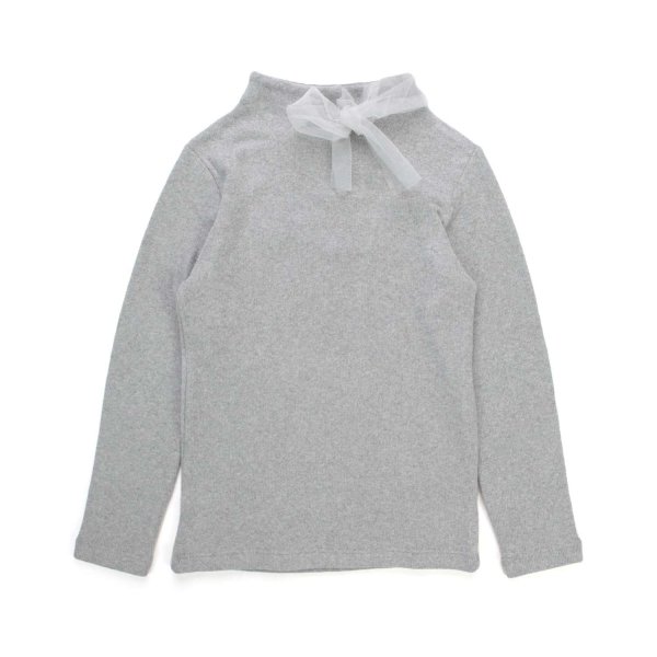 Magil - GREY SWEATER WITH BOW FOR GIRL