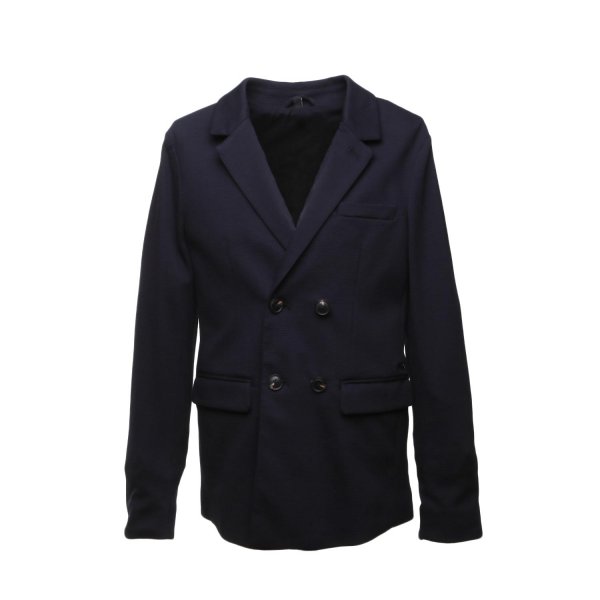 Armani Junior - BLUE DOUBLE-BREASTED JACKET FOR BOY