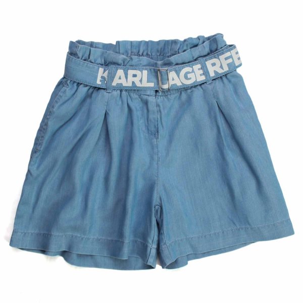 Karl Lagerfeld - LIGHT BLUE DENIM SHORTS FOR GIRLS AND TEENAGER
