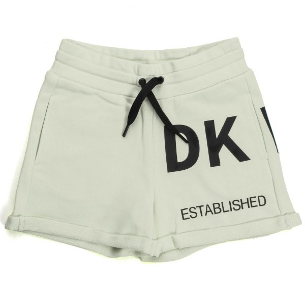 Dkny - WHITE SHORTS WITH LOGO FOR GIRL