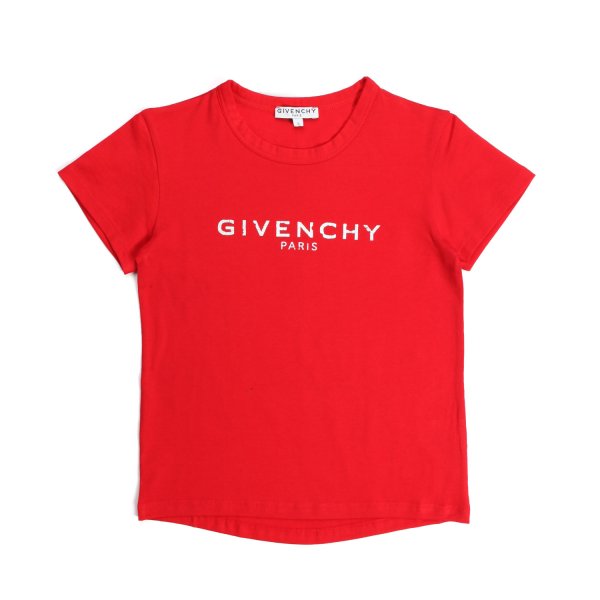 Givenchy - LOGO RED T-SHIRT FOR GIRL