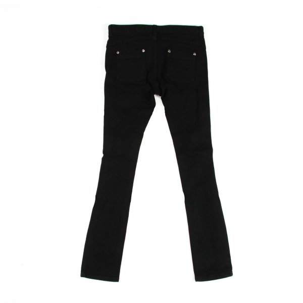 Twin-Set - Pantalone slim fit con strappi nero