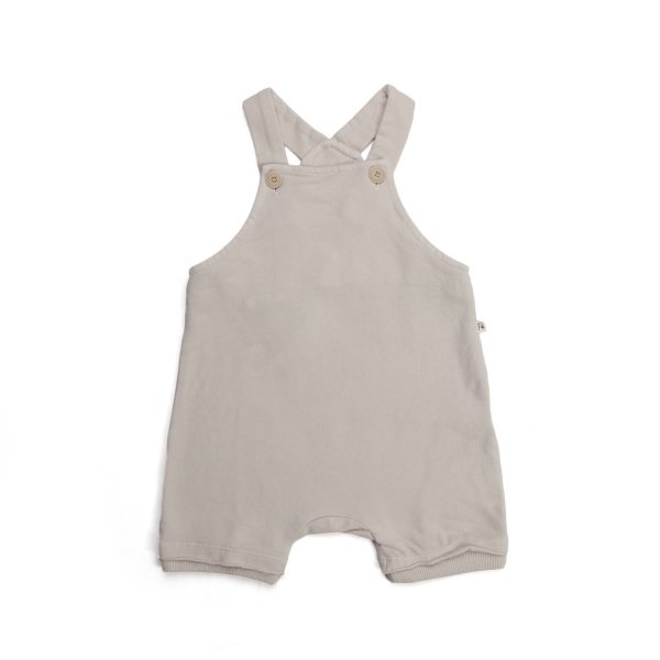 One More In The Family - BABY BOY BEIGE DUNGAREES