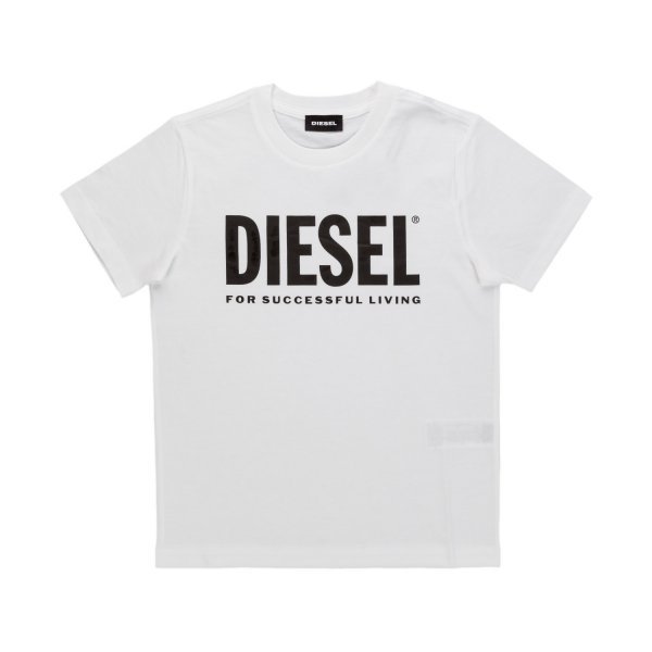 Diesel - BABY WHITE T-SHIRT WITH LOGO 01