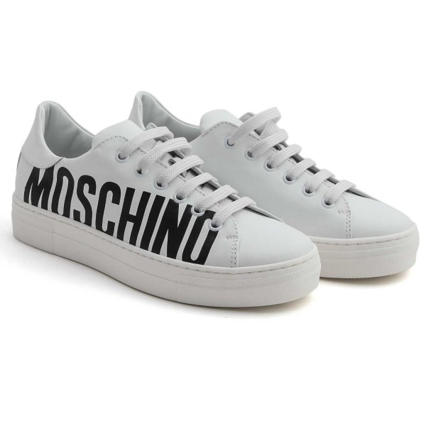 Moschino - SNEAKERS BIANCHE CON LOGO UNISEX