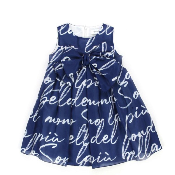 Special Day - LITTLE GIRL BLUE AND WHITE SLEEVELESS DRESS