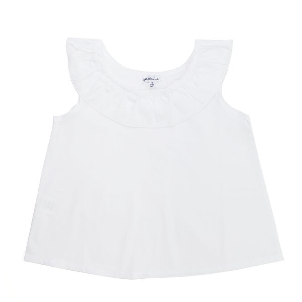 Piccolaludo - WHITE COTTON TOP FOR GIRL AND TEEN