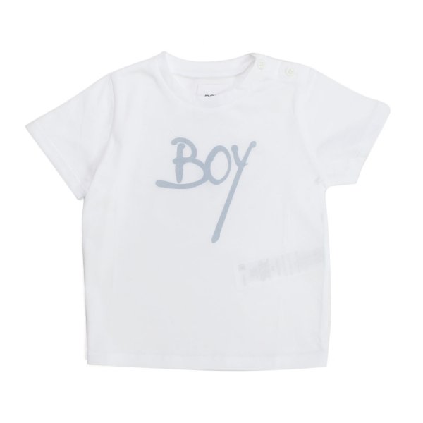 Douuod - WHITE BOY T-SHIRT FOR BABY