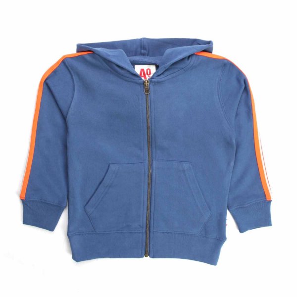 American Outfitters - UNISEX INDIGO HOODED SWEATSHIRT FOR CHILDREN AND TEEN