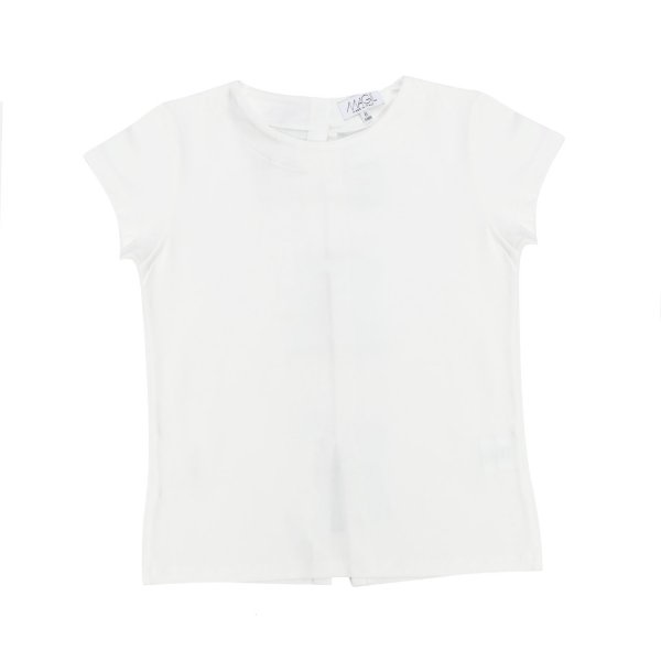 Magil - WHITE T-SHIRT WITH BOWS FOR GIRL AND TEEN