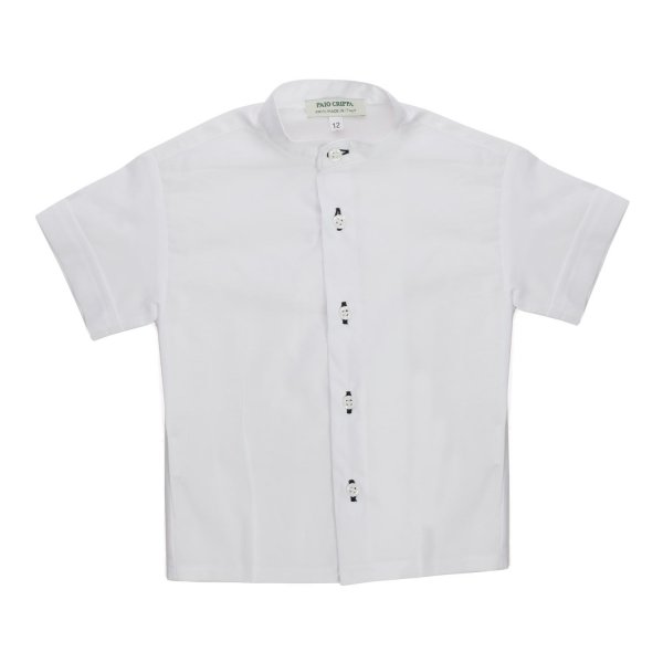 Paio Crippa - WHITE AND BLUE SHIRT FOR BABY