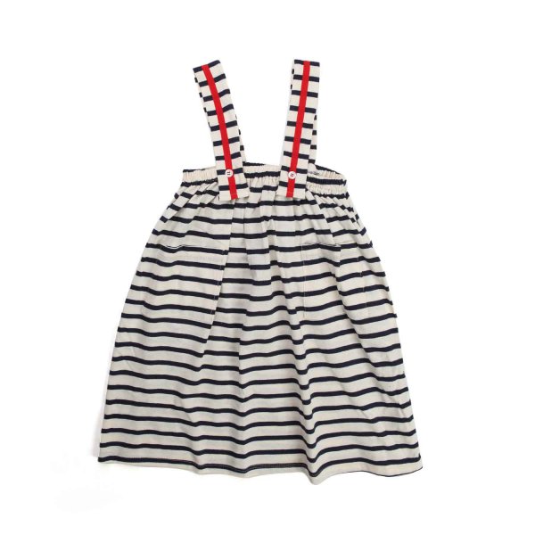 Olive - BLUE STRIPED SKIRT WITH BRACES FOR GIRLS