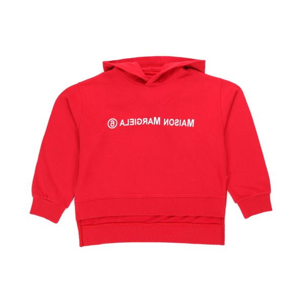 Mm6 Maison Margiela - RED HOODIE FOR TEEN AND GIRL