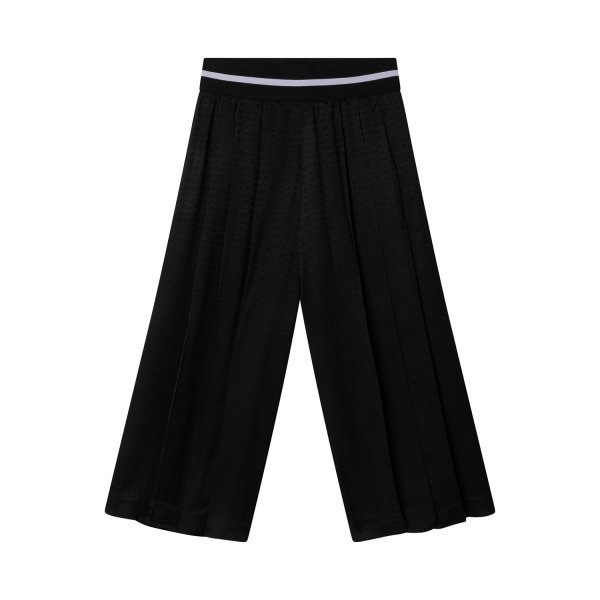 Dkny - BLACK PANTS WITH JACQUARD LOGO FOR GIRLS AND TEEN