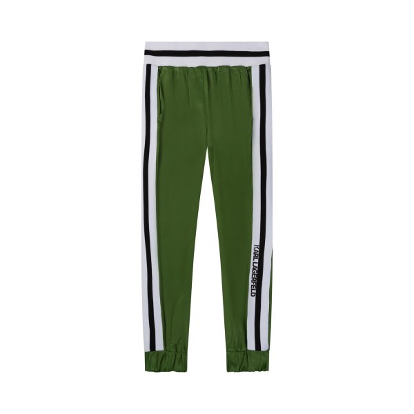Karl Lagerfeld - GREEN AND WHITE SWEATPANTS FOR GIRLS AND TEEN
