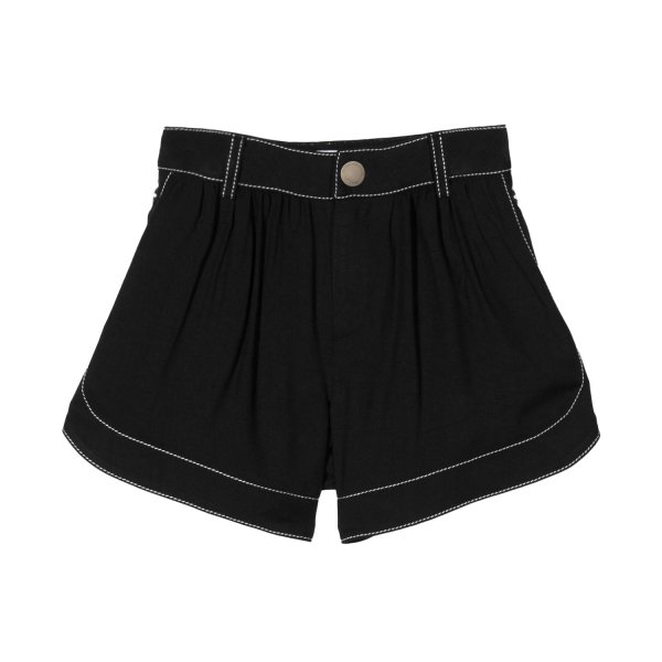 Chloe - BLACK TWILL SHORTS FOR GIRLS AND TEEN