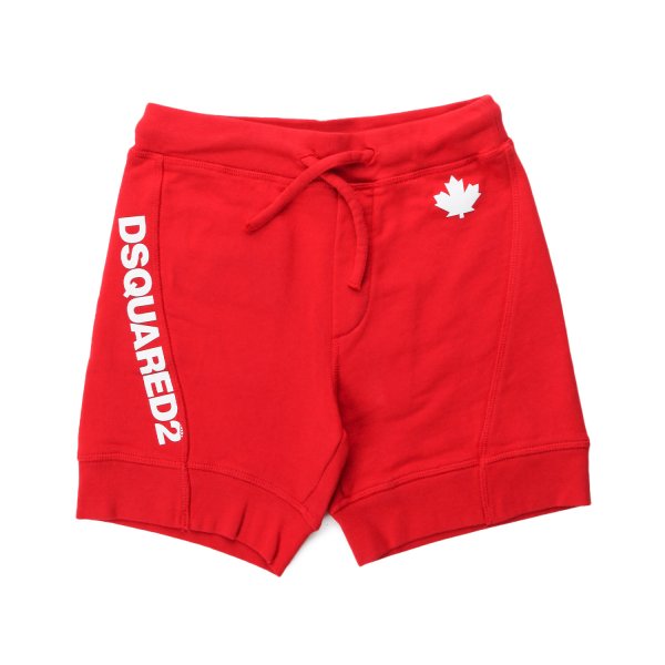 Dsquared2 - UNISEX RED SWEAT SHORTS FOR JR AND TEEN