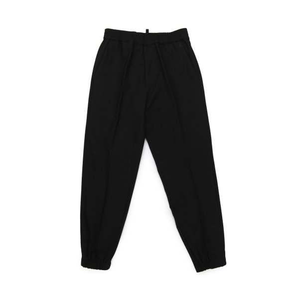 Dsquared2 - UNISEX BLACK LIGHT WOOL TROUSERS FOR JR AND TEEN
