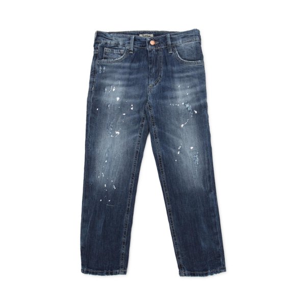 Nupkeet - DARK BLUE STONE WASHED JEANS FOR CHILDREN AND TEEN