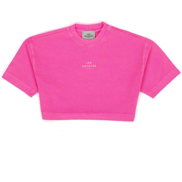Les Coyotes De Paris - PINK FLUO ANNABEL T-SHIRT FOR GIRLS AND TEEN